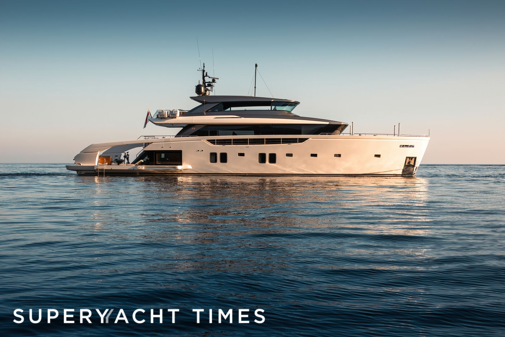 Stradivarius yacht anchored