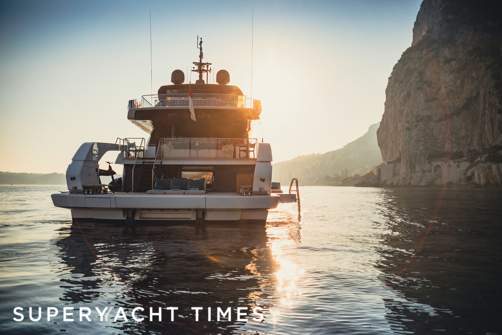Stradivarius yacht stern