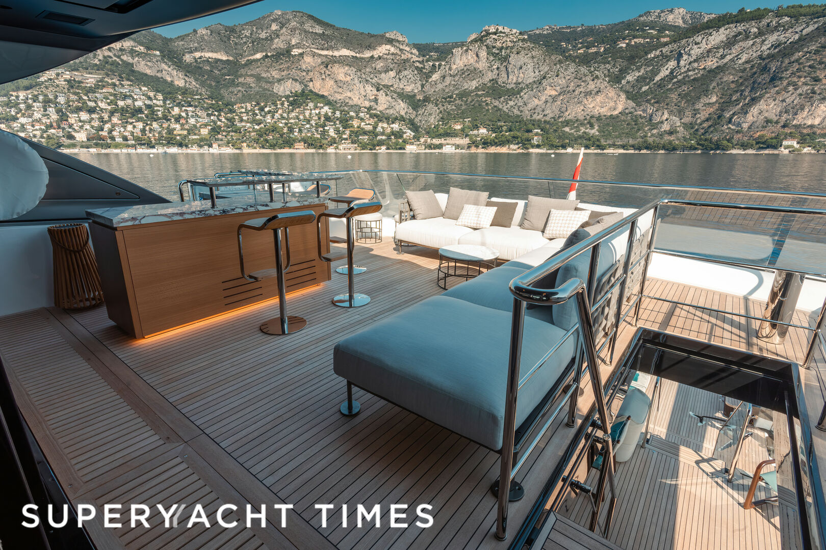 Stradivarius yacht deck