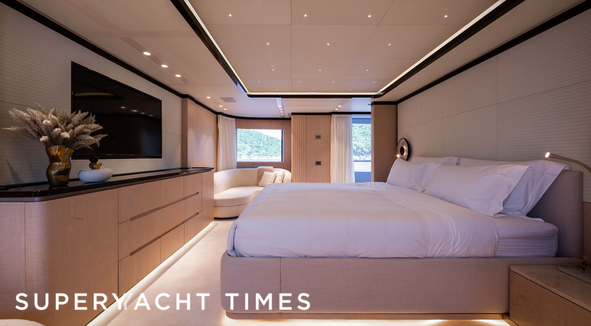 A closer look onboard the interiors of the 50m Benetti superyacht Alunya