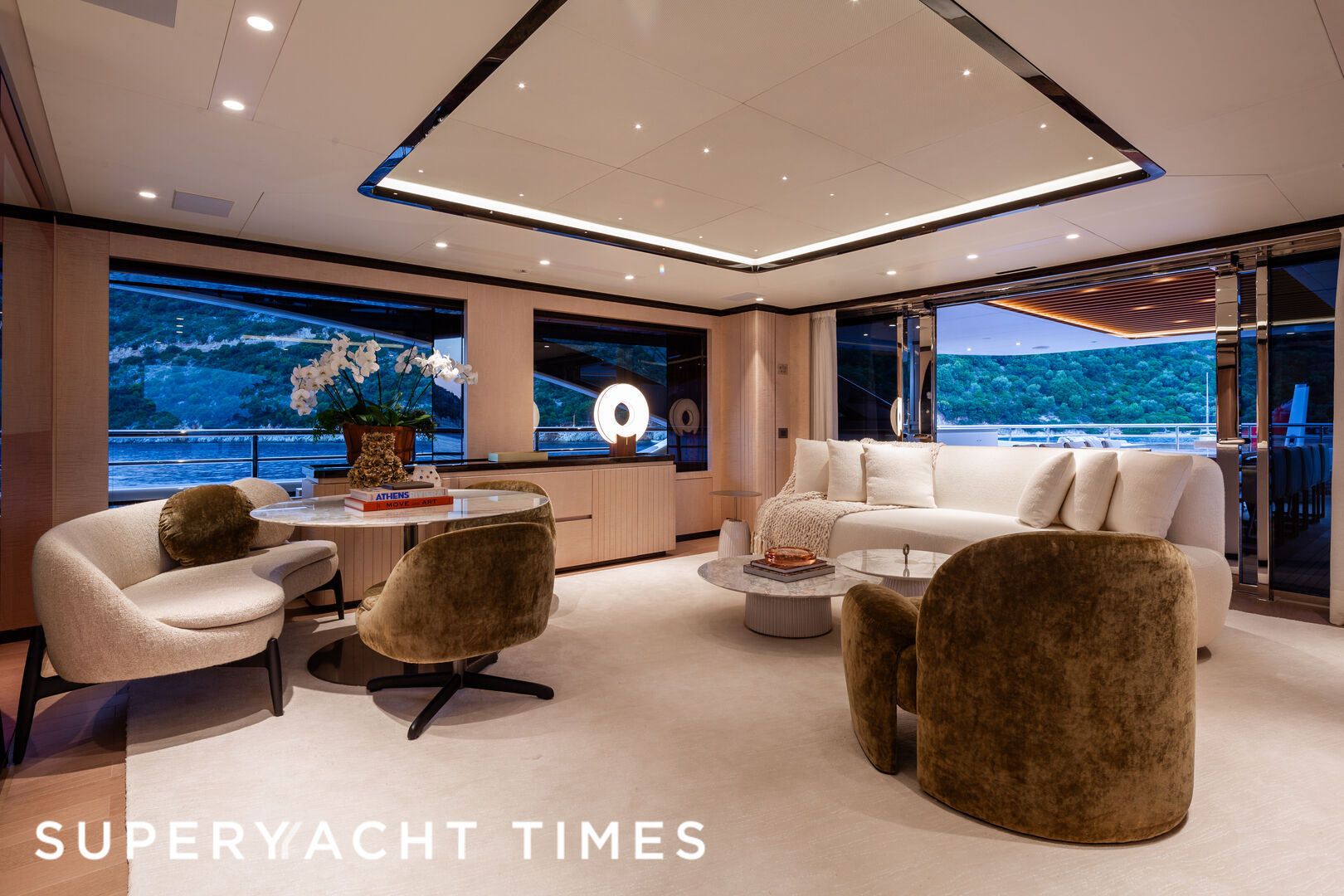 A closer look onboard the interiors of the 50m Benetti superyacht Alunya
