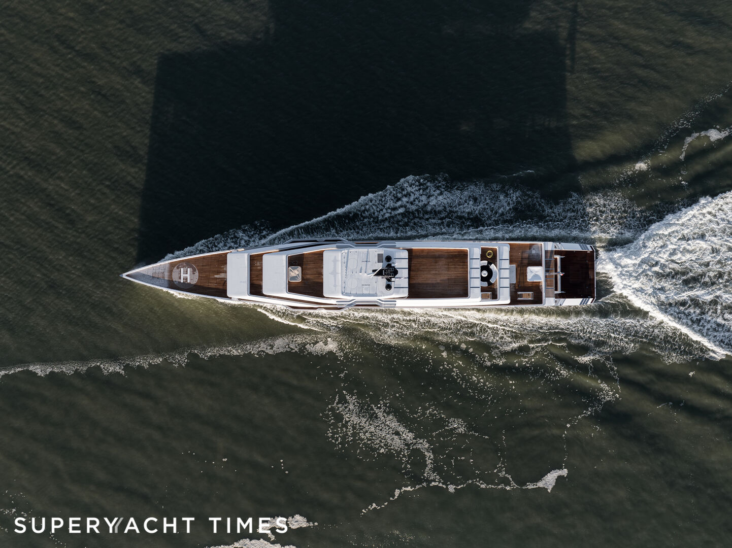 Ulysses yacht cruising on sea trials