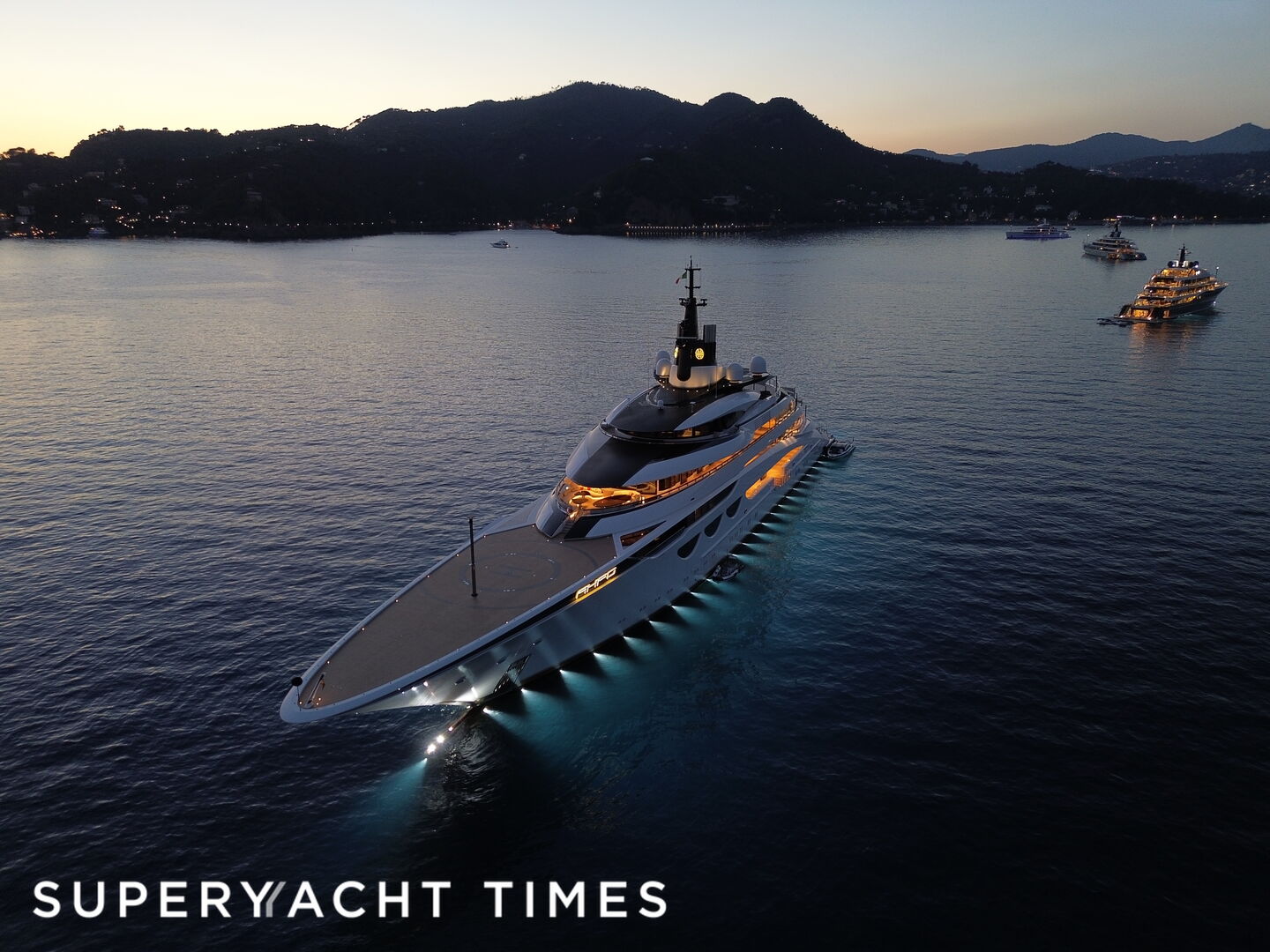 Ahpo yacht anchored off Portofino