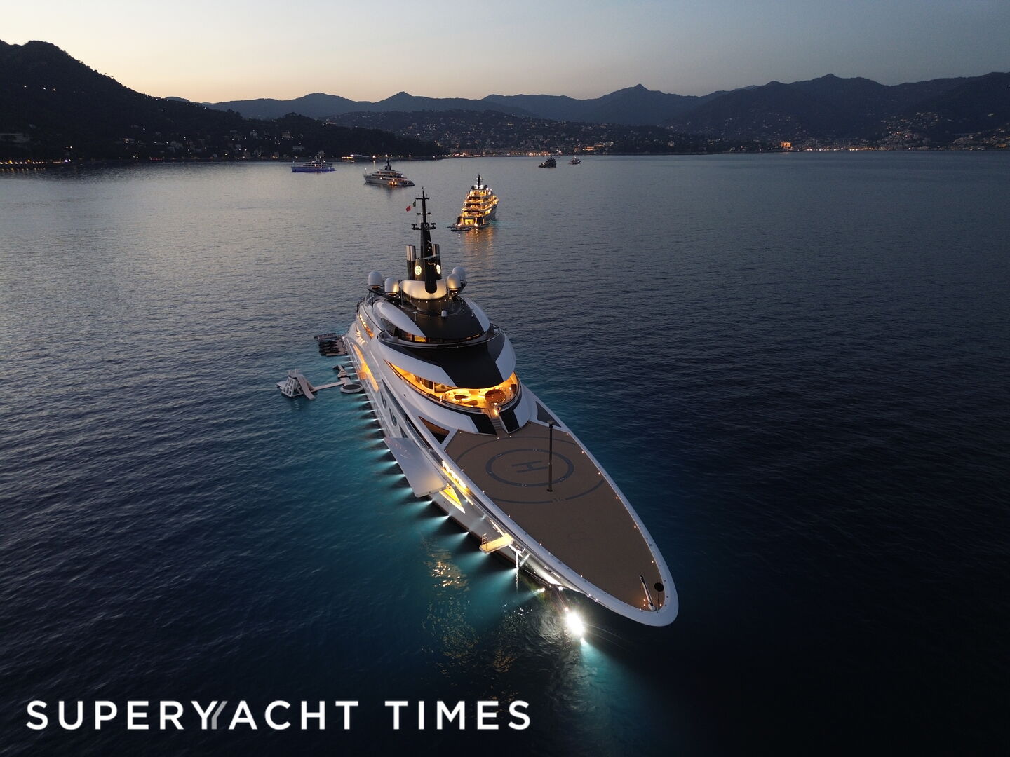 Ahpo yacht anchored off Portofino