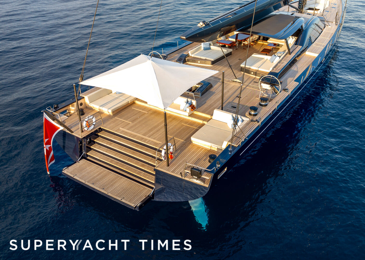 47m Royal Huisman sailing yacht Nilaya completes her first