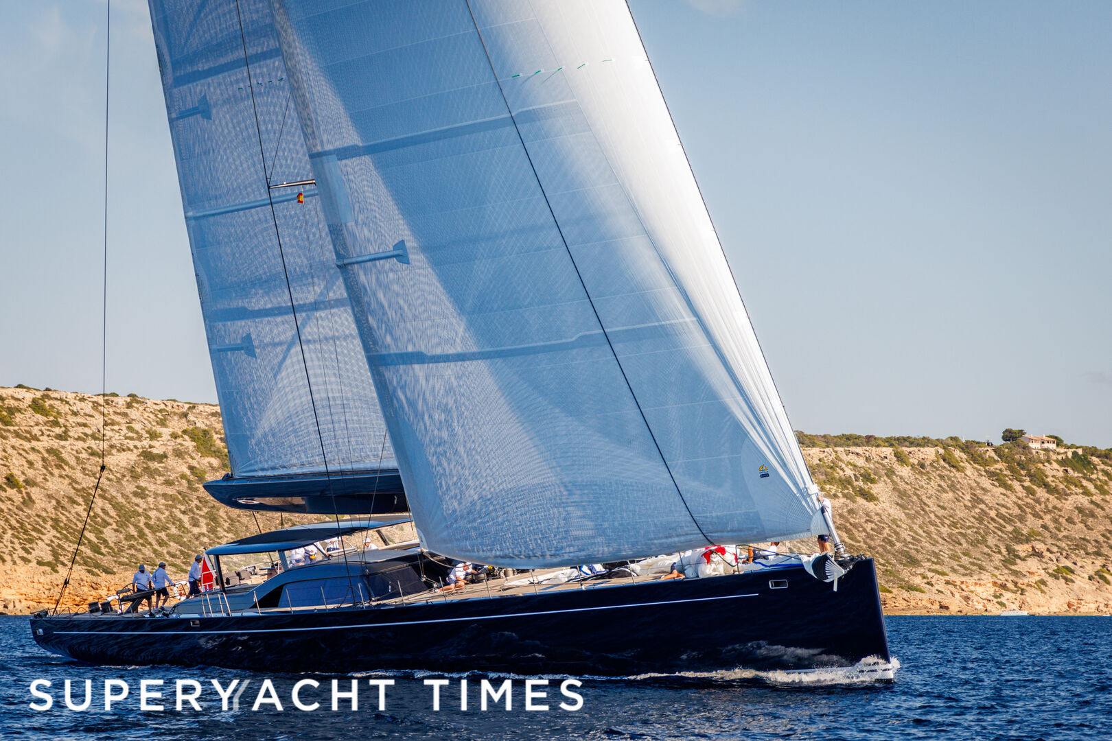 47m Royal Huisman sailing yacht Nilaya completes her first