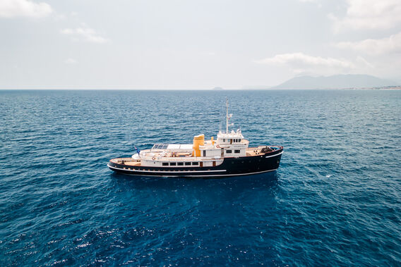 Prometej yacht anchored