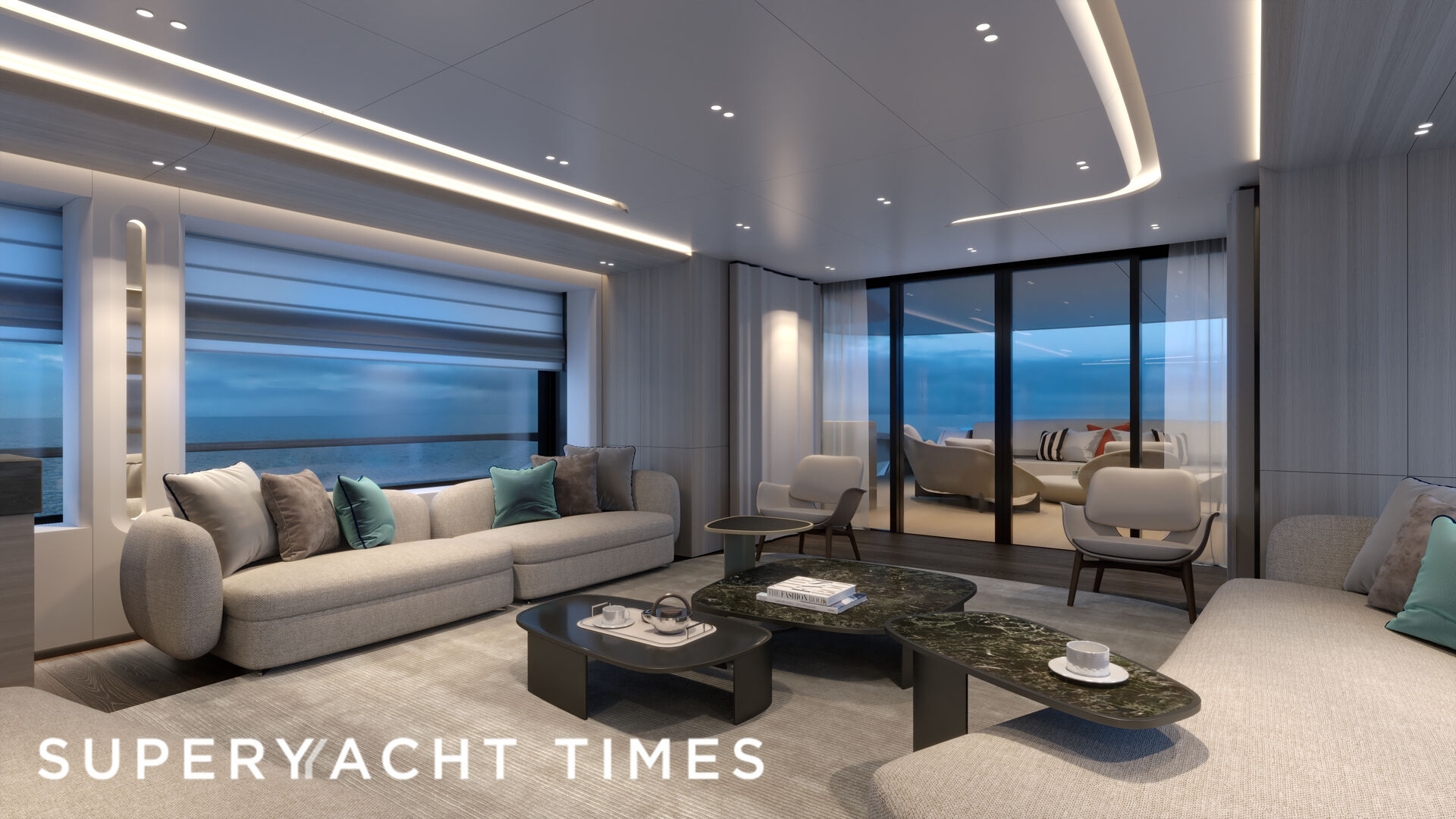 Orion One: Red Yacht Design interiors unveiled of 44m Orion superyacht