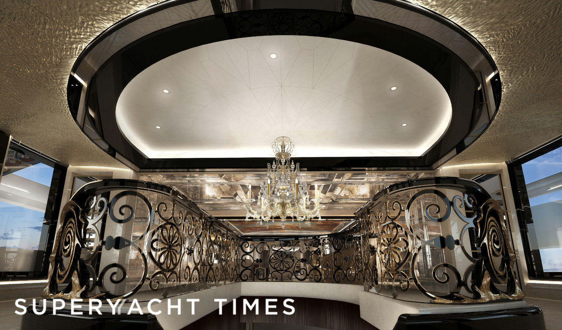 Kismet yacht foyer