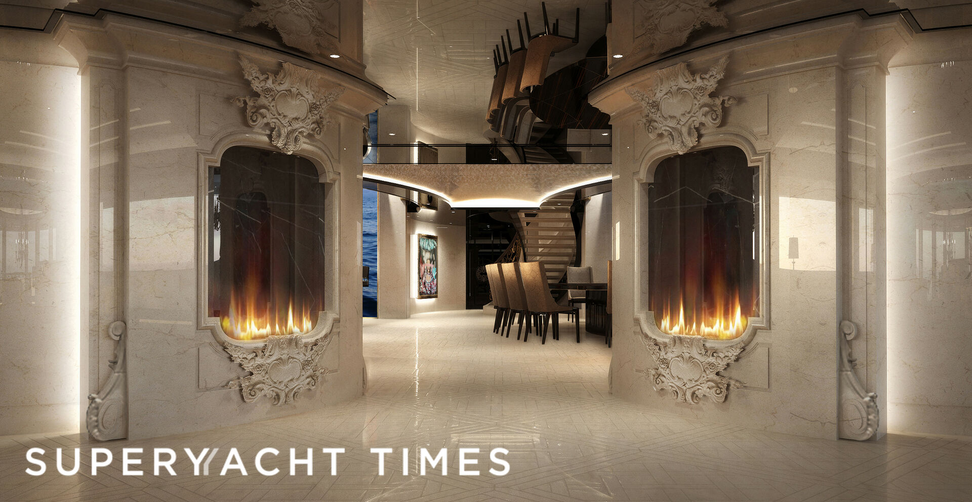 New interior images of 122m Lürssen superyacht Kismet revealed