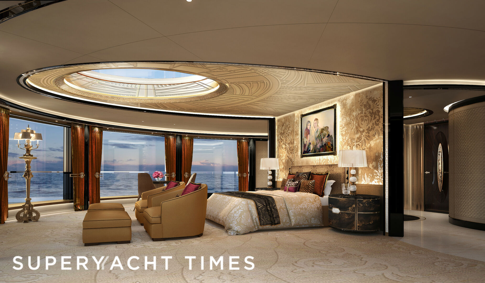 Kismet yacht stateroom