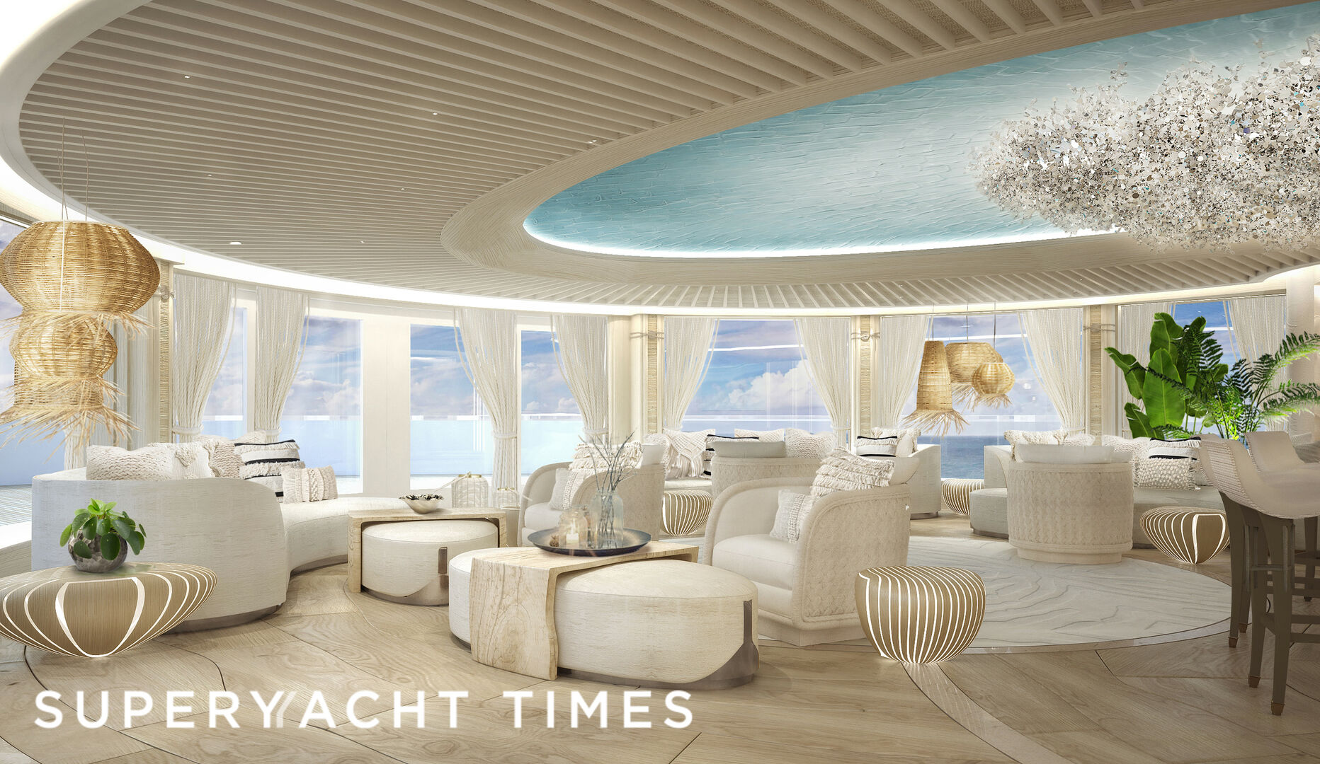New Interior Images Of 122M Lürssen Superyacht Kismet Revealed – IAZDR