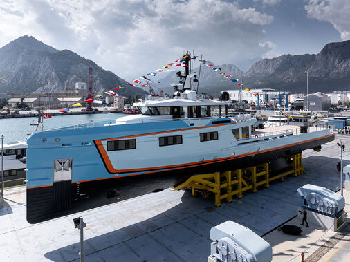 53m Damen Yachting YS53 support yacht Five Oceans launched