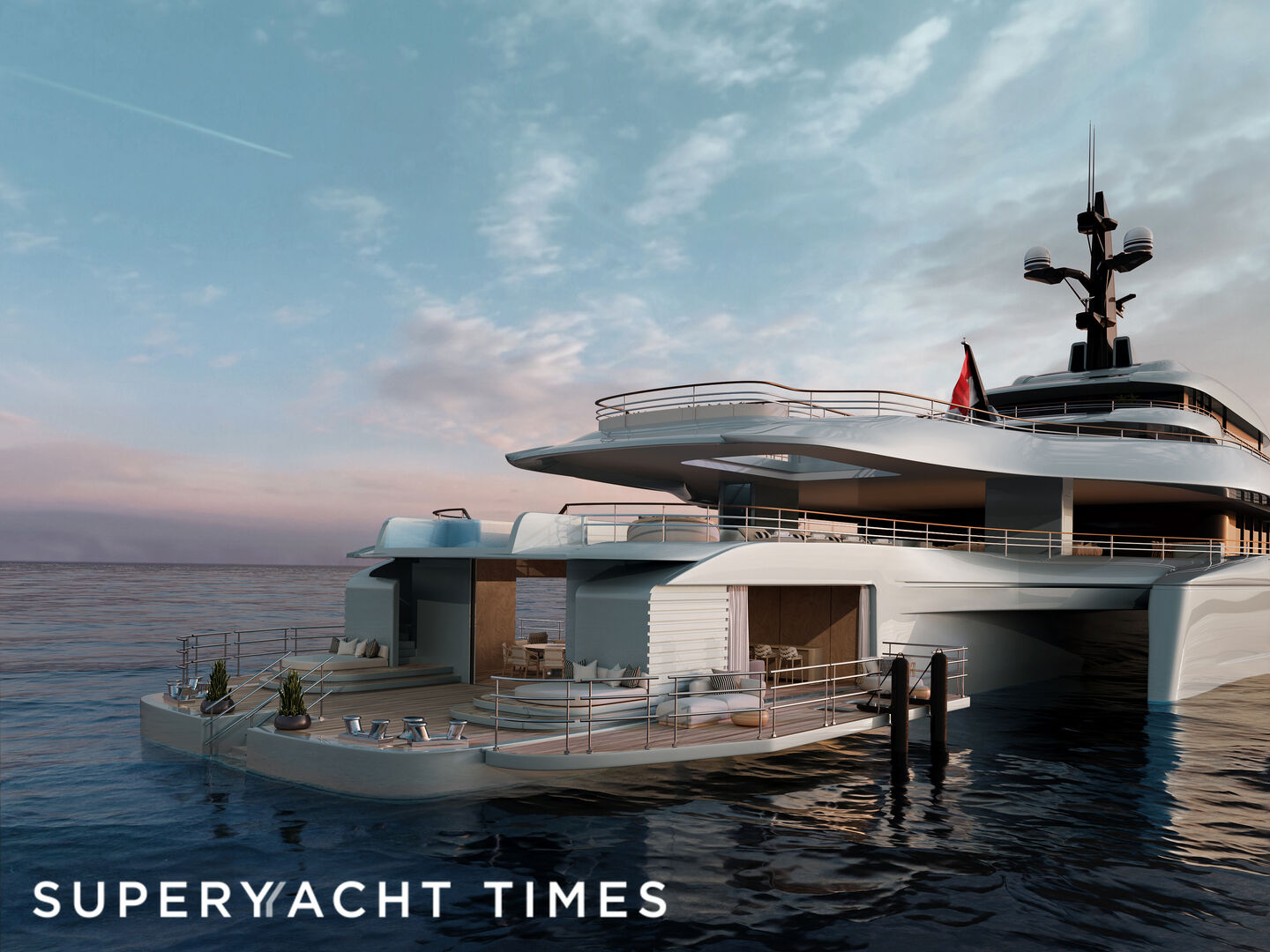 Spear: The 140m trimaran yacht concept by T. Fotiadis Design & Lateral ...