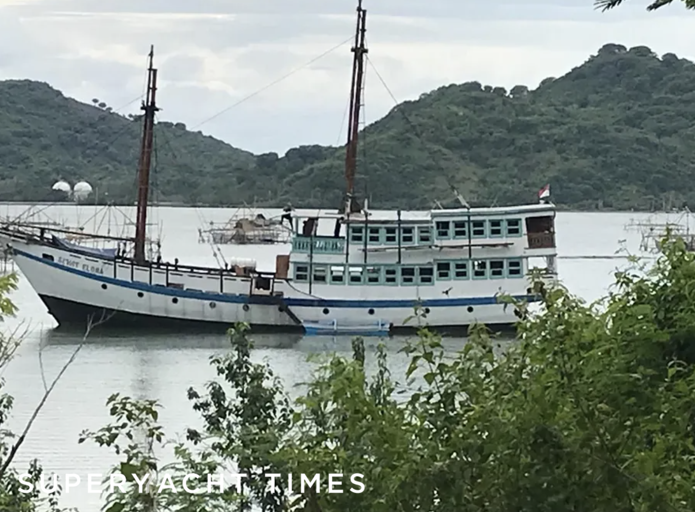 Sehat Elona yacht anchored