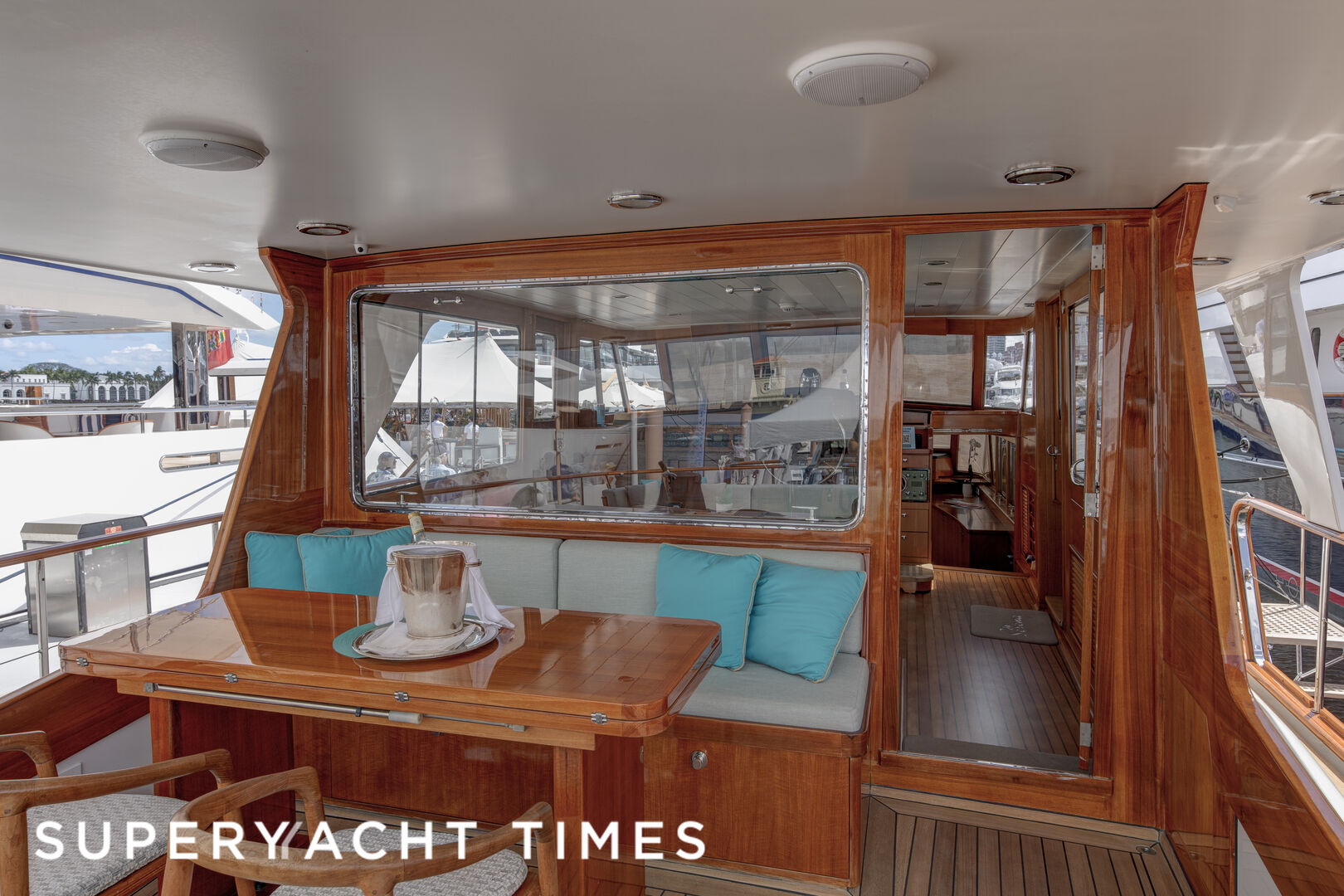 Serena yacht deck