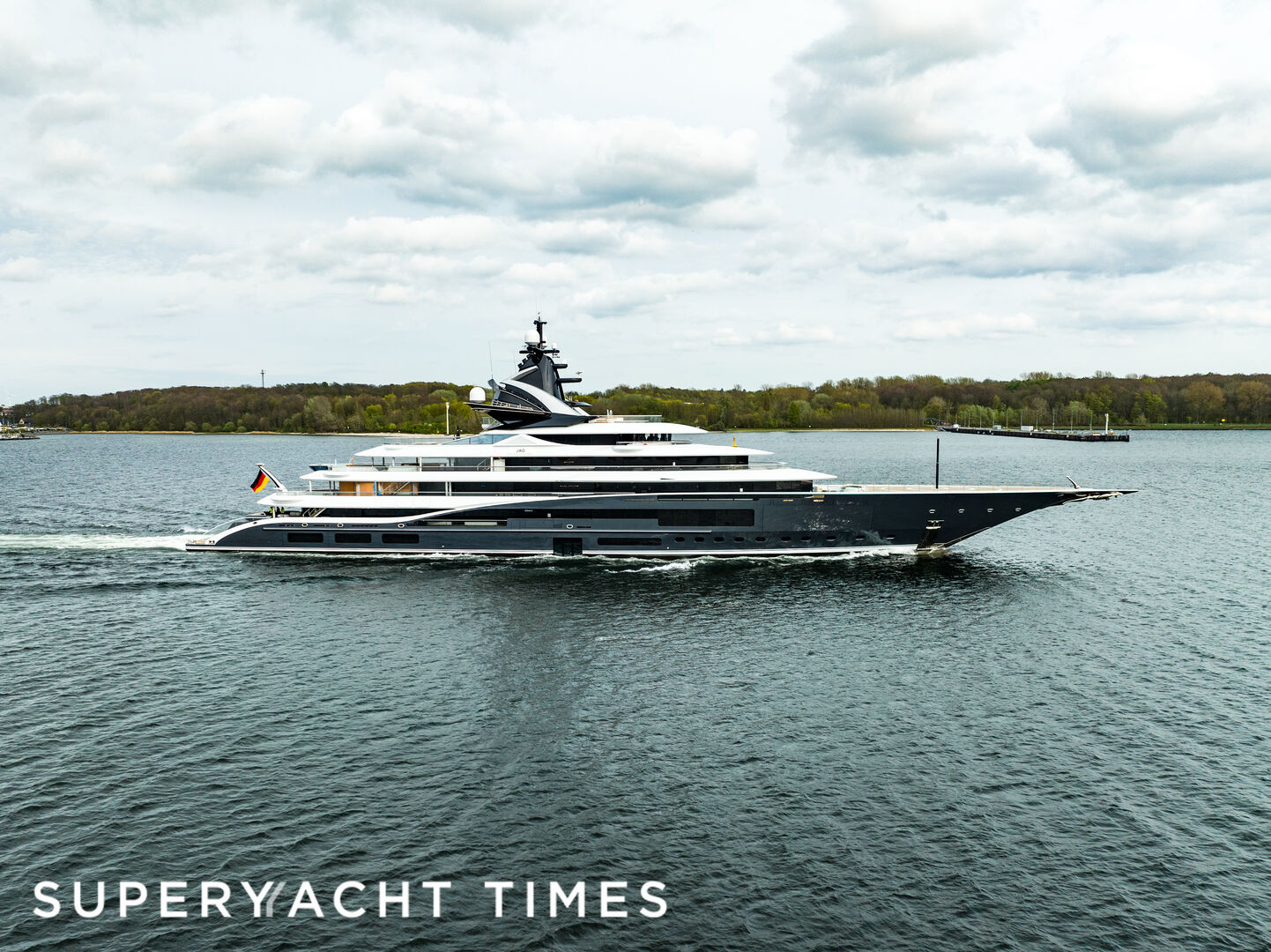 Kismet yacht cruising on sea trials