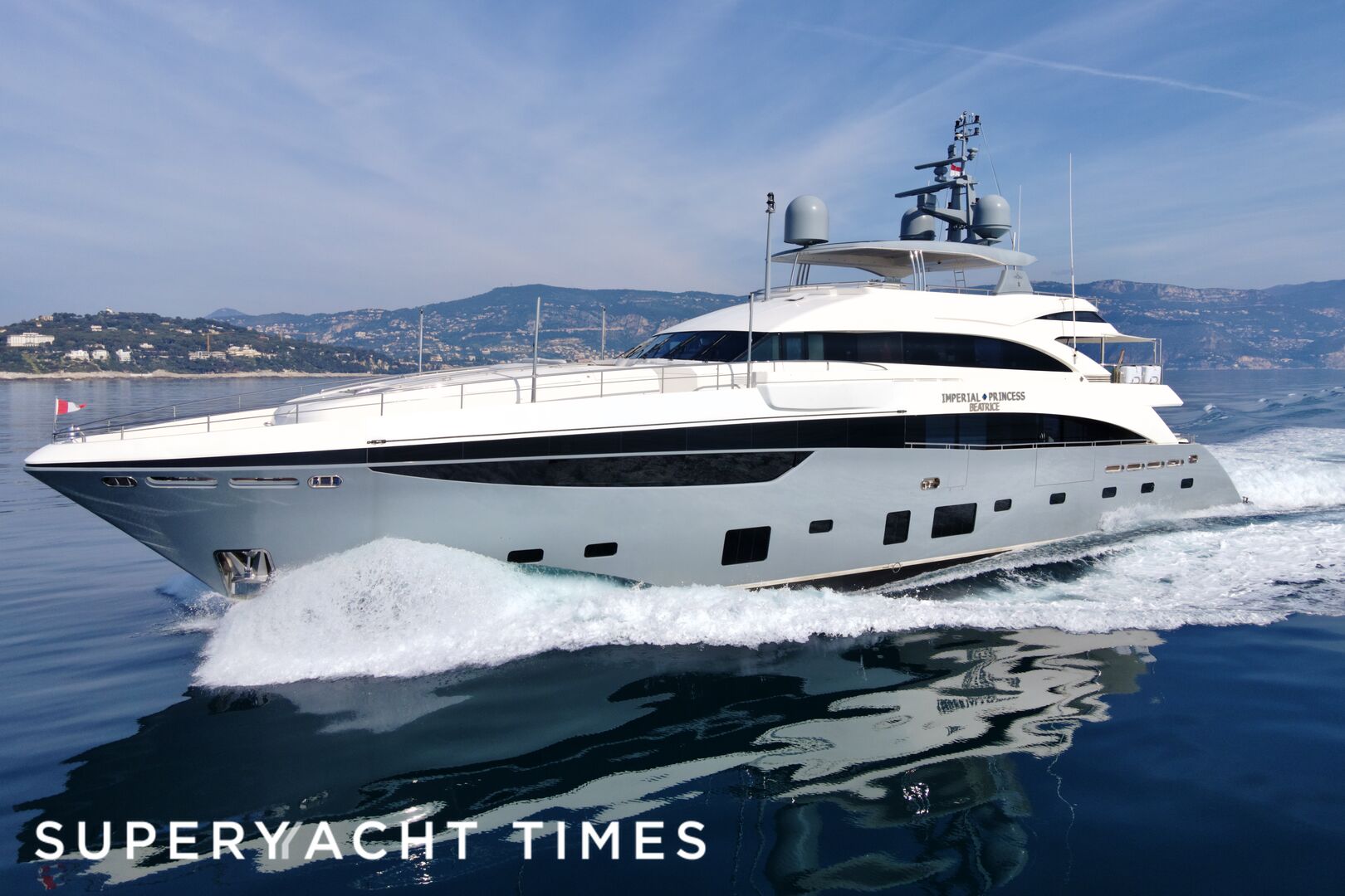 Imperial Princess Beatrice yacht in Villefranche