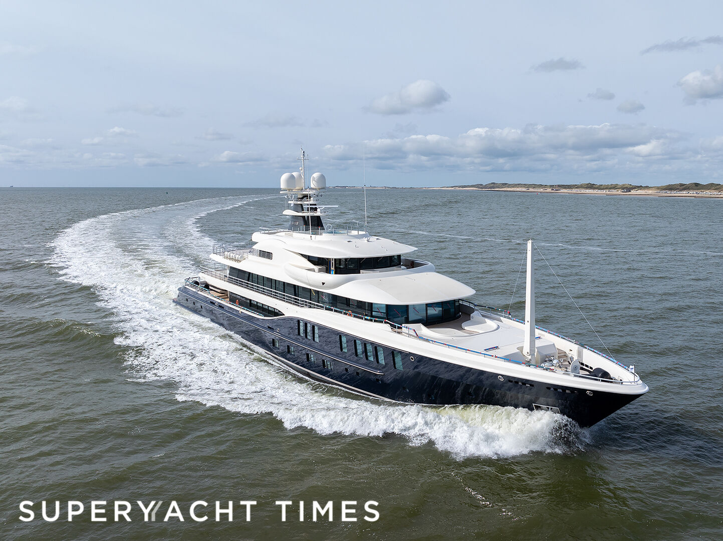 Nome yacht on sea trials
