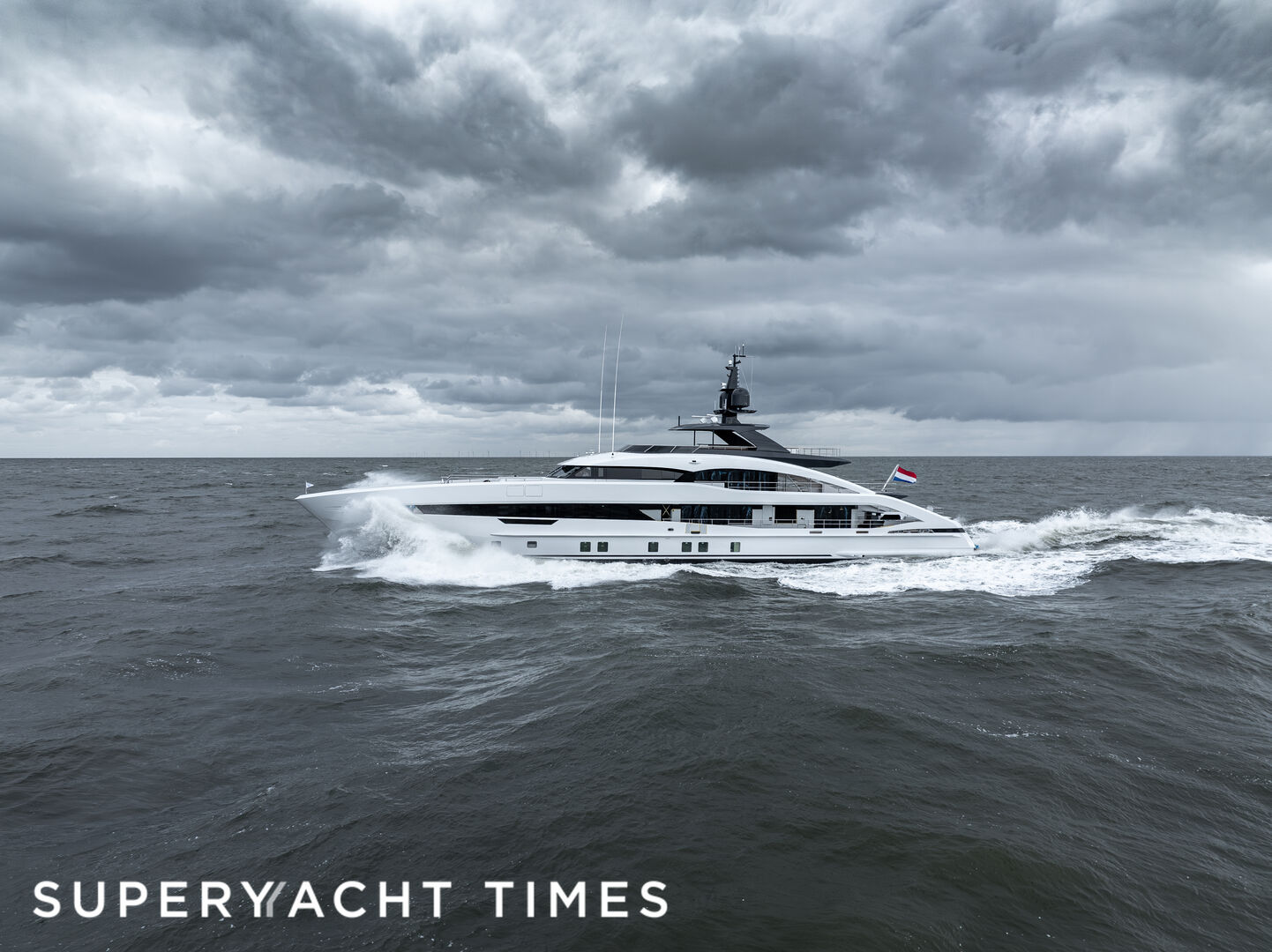 ALP yacht cruising on sea trials