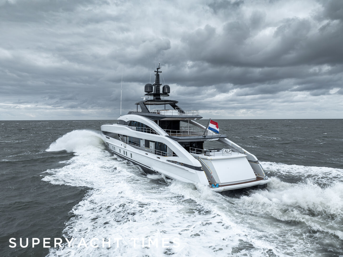 ALP yacht cruising on sea trials