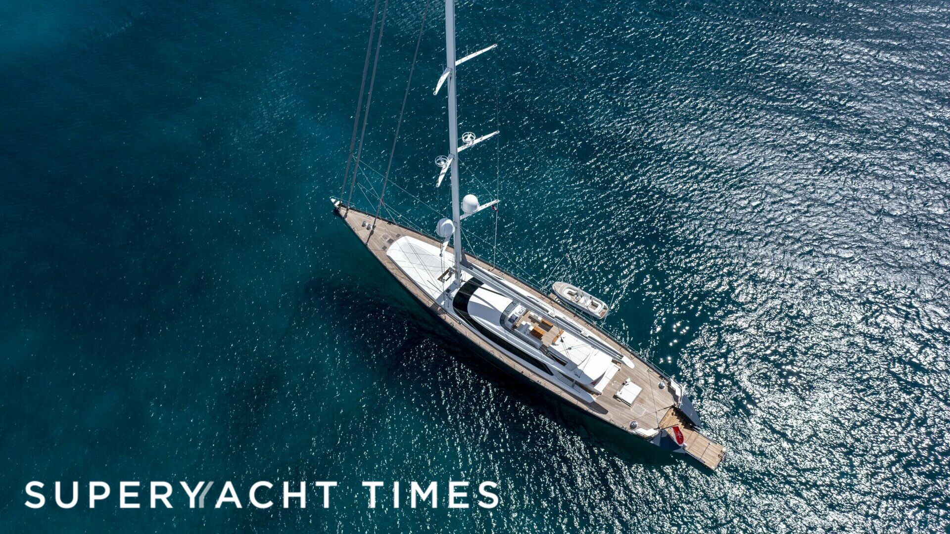 Red Dragon yacht aerial