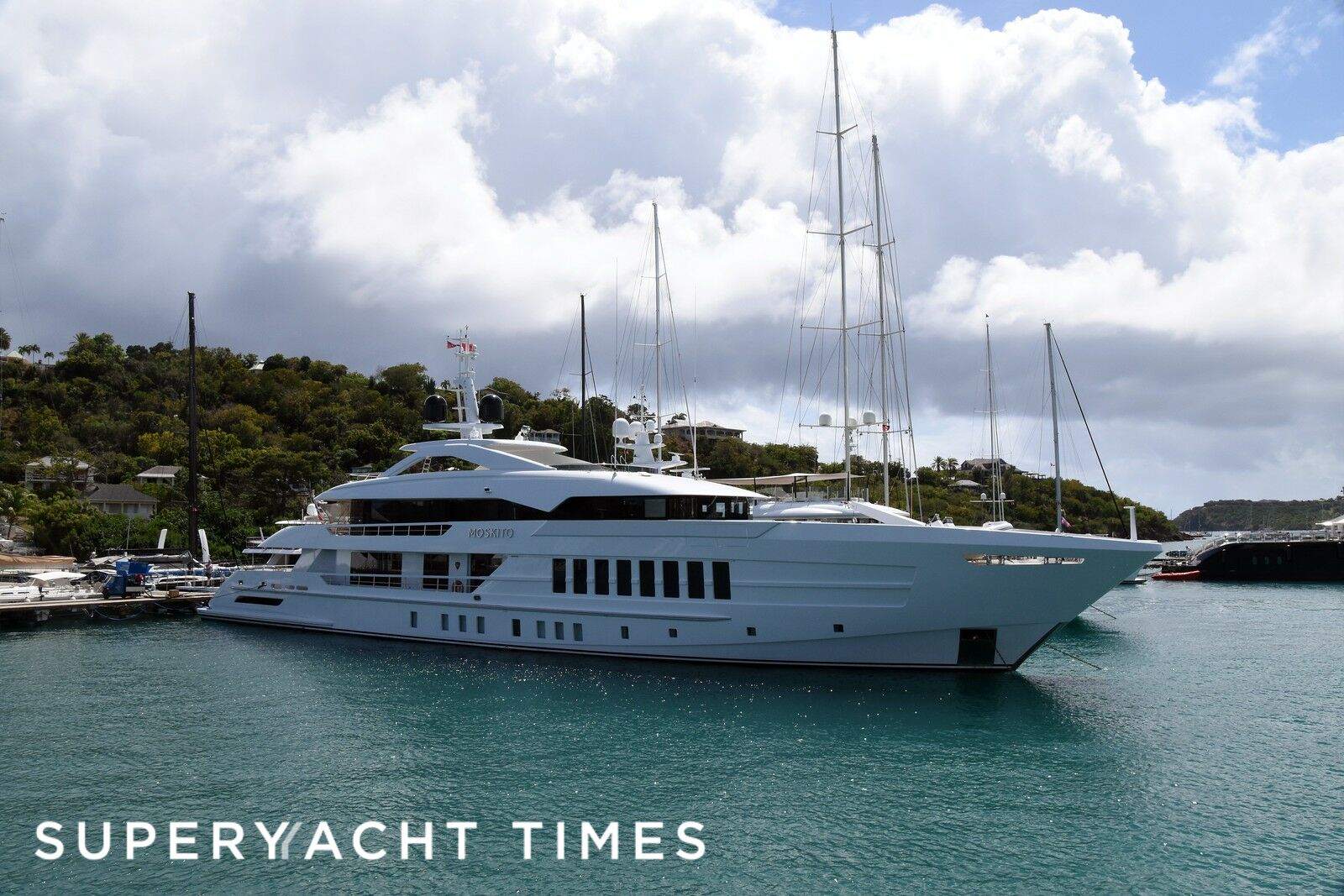55m Heesen superyacht Moskito in Antigua