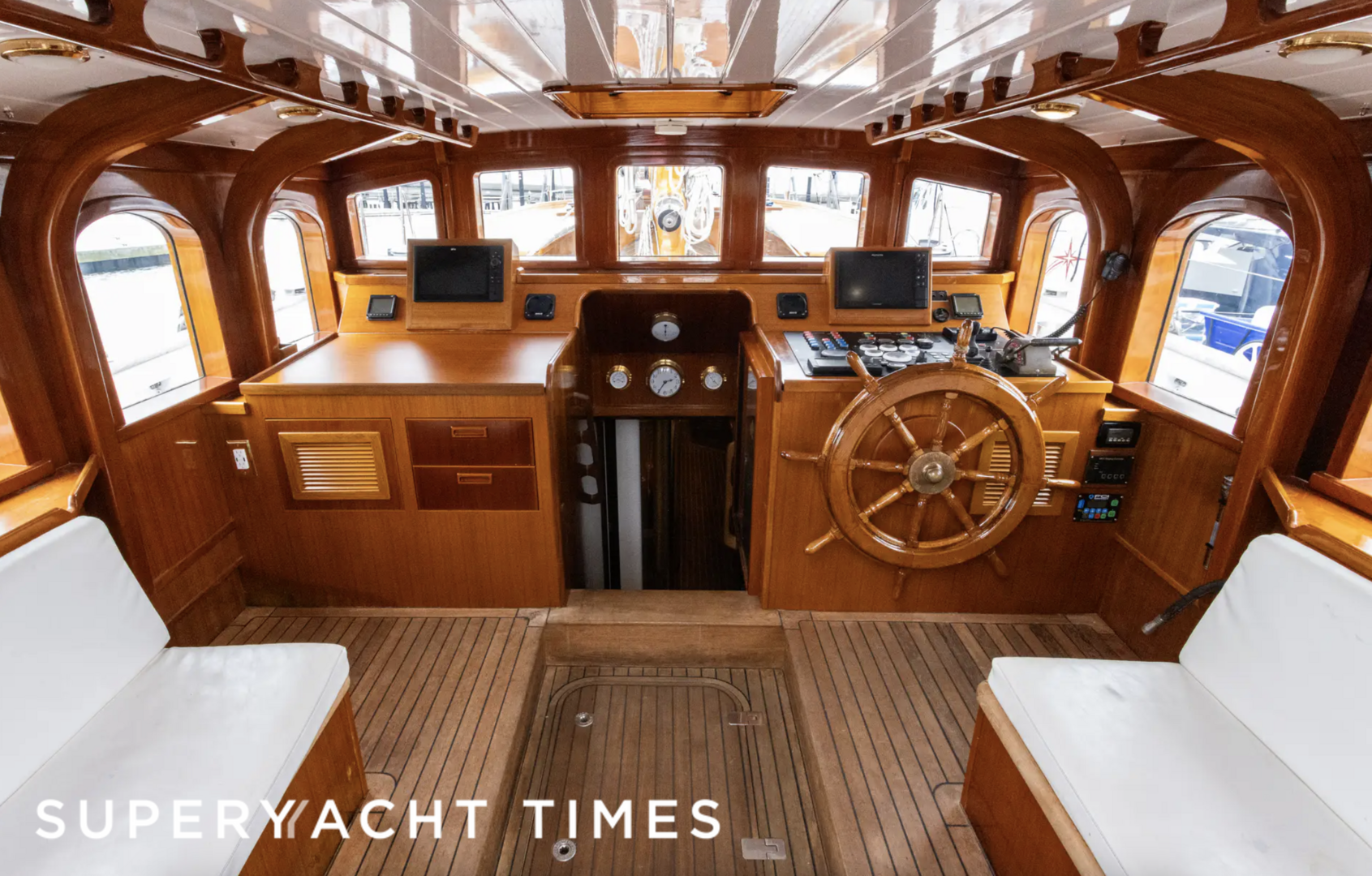 Hermitage yacht wheelhouse