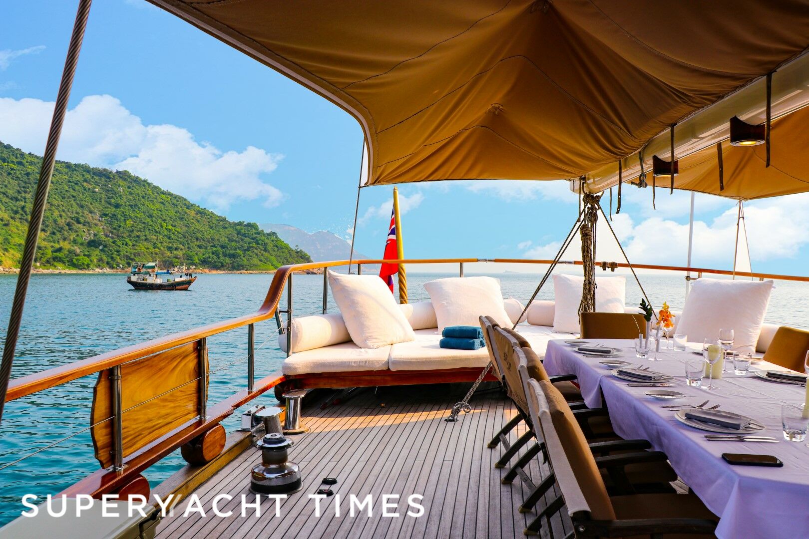 Lady Lorraine yacht deck