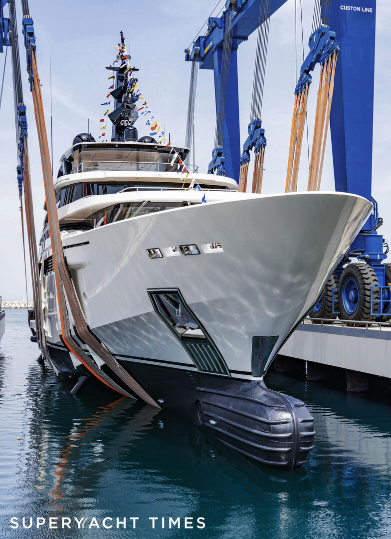 First 50m aluminium Custom Line 50 superyacht Asante launched