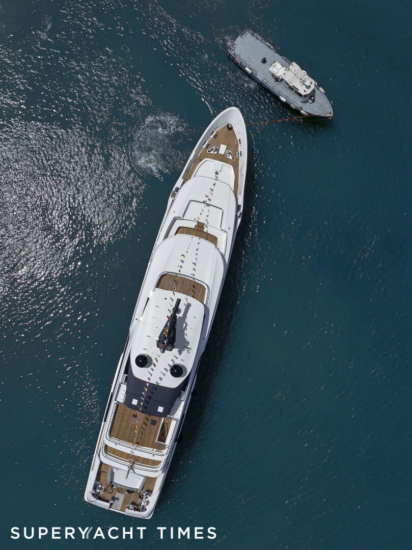 First 50m aluminium Custom Line 50 superyacht Asante launched