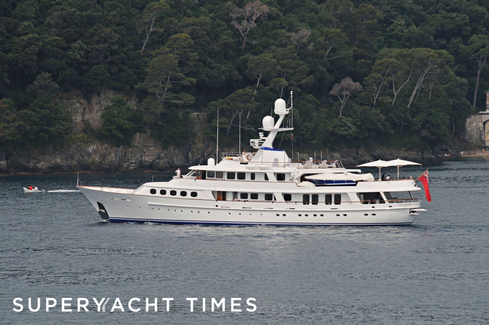 Lady Georgina anchored 