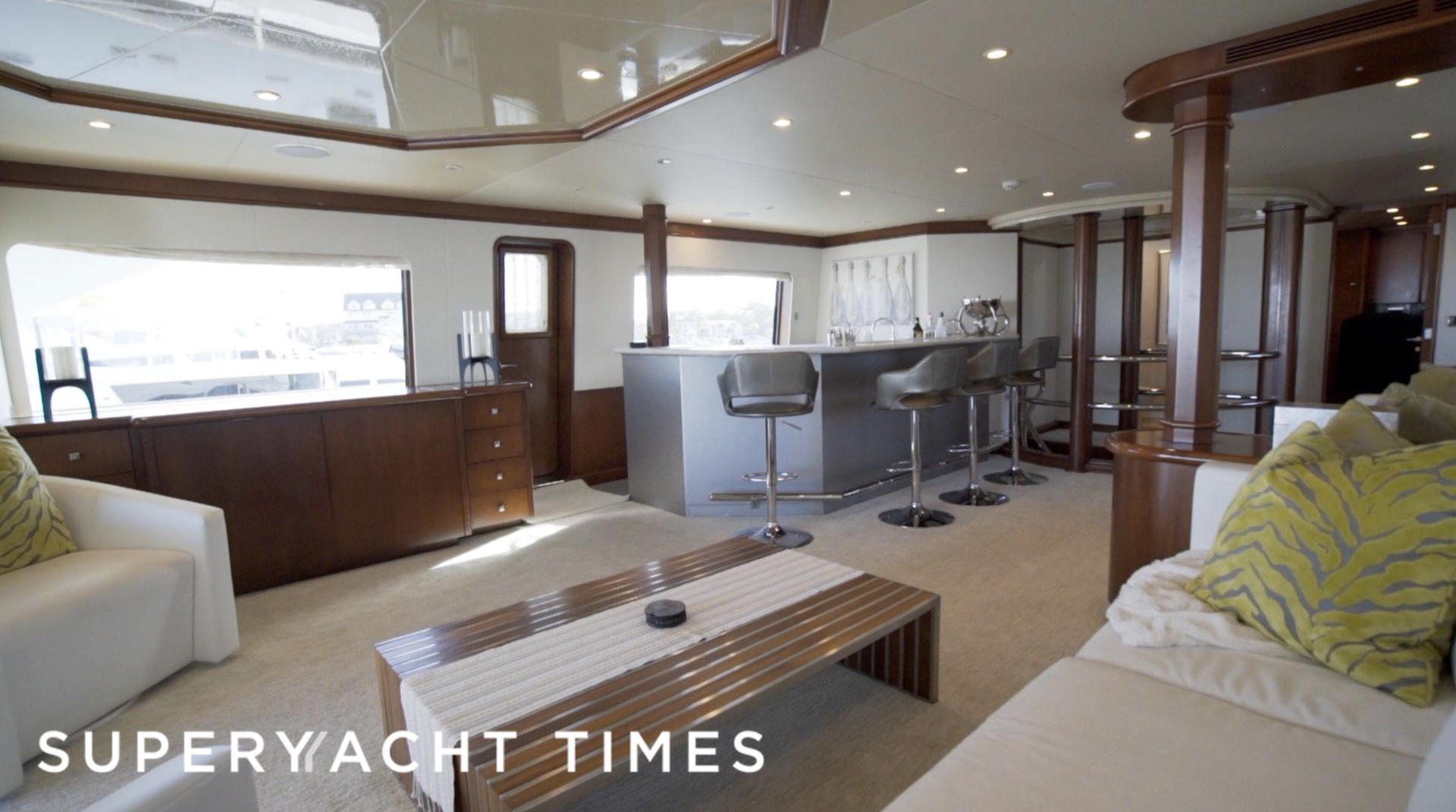 At Last yacht saloon