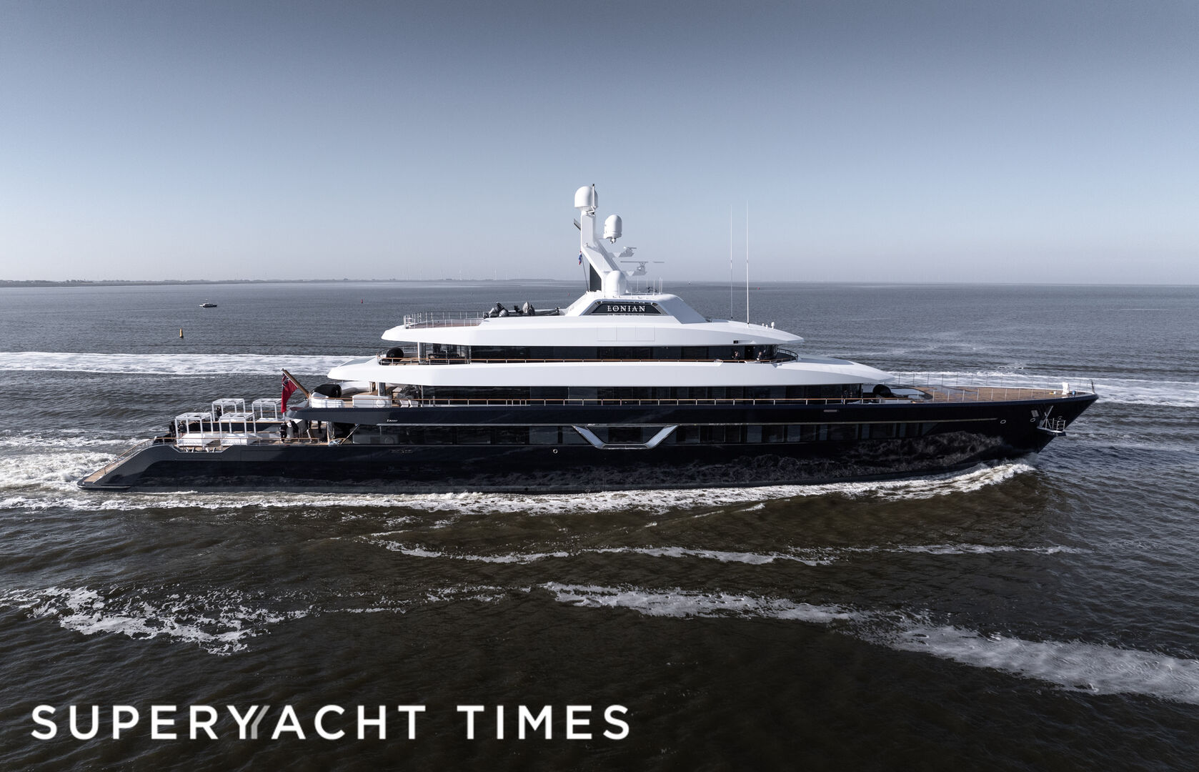 Lonian yacht on sea trials following refit