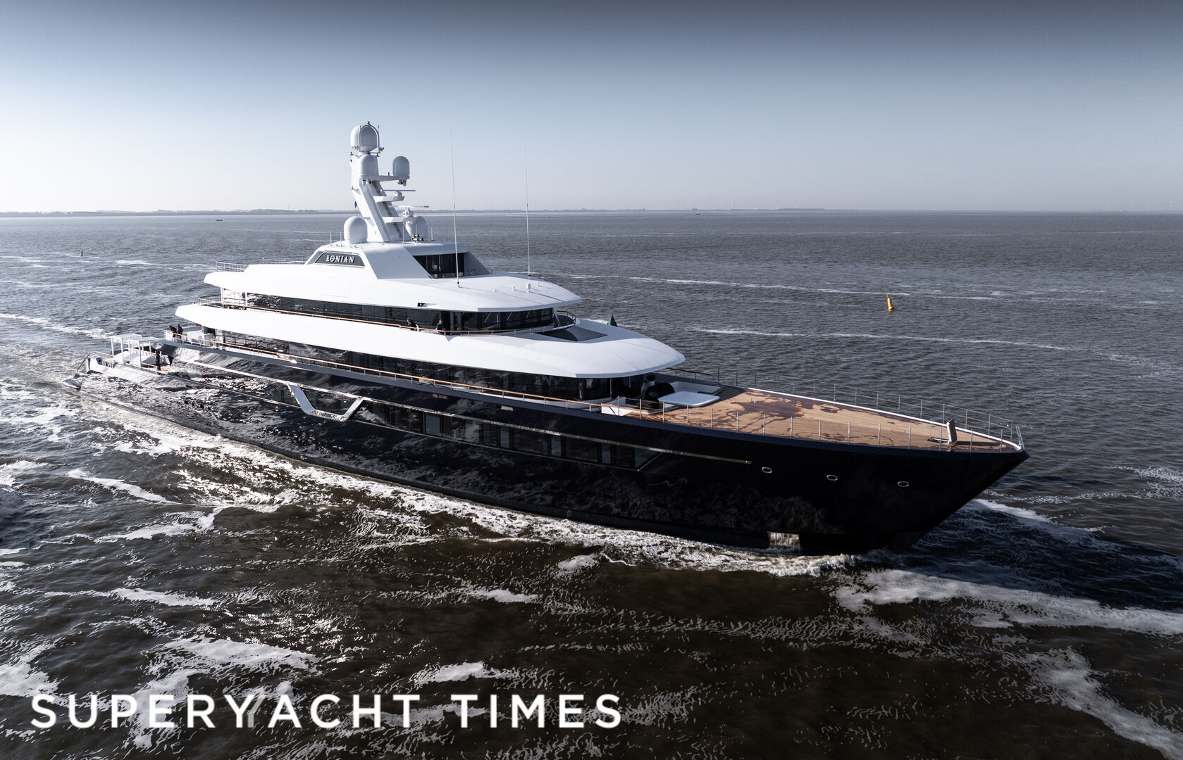 Lonian yacht on sea trials following refit