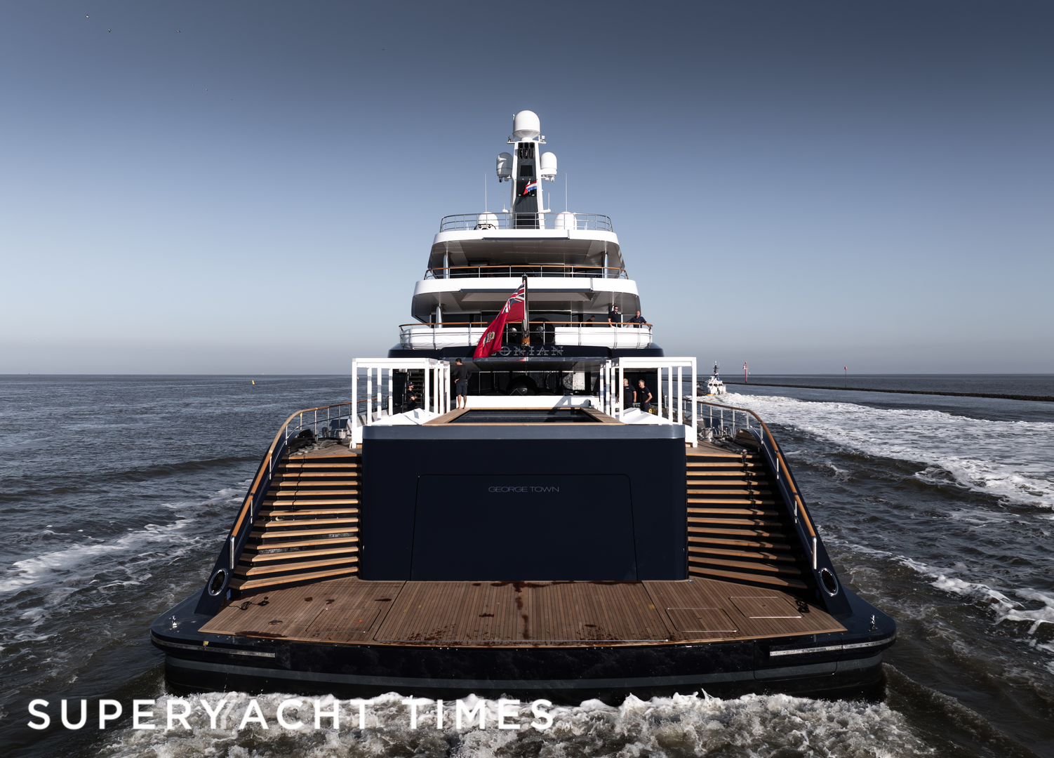 Lonian yacht on sea trials following refit