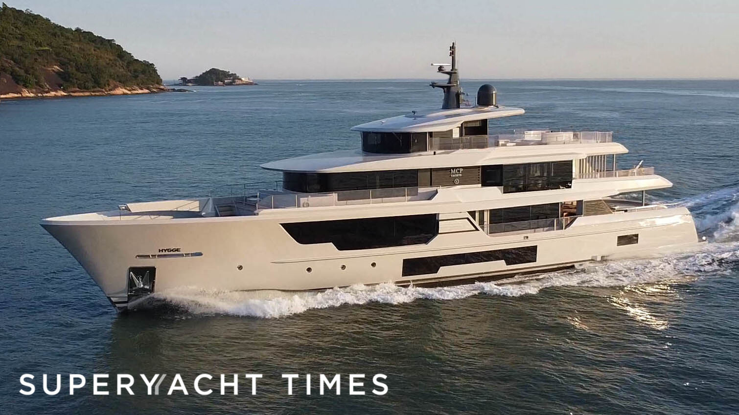40m MCP Seaview motor yacht Hygge on sea trials