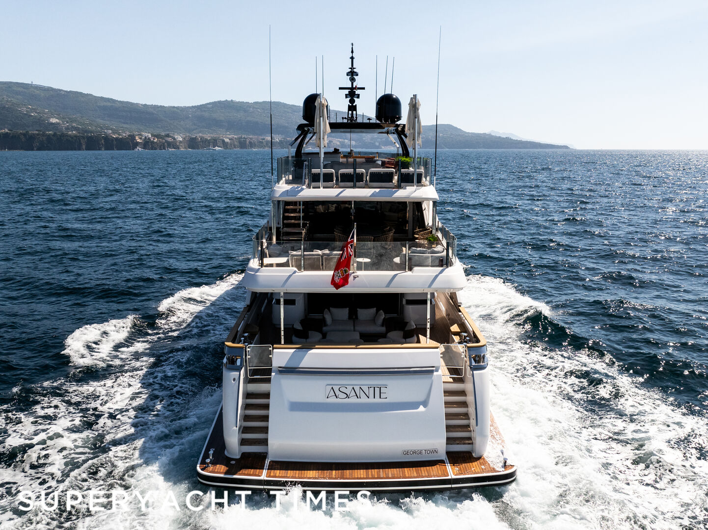 42m Custom Line yacht Asante sold