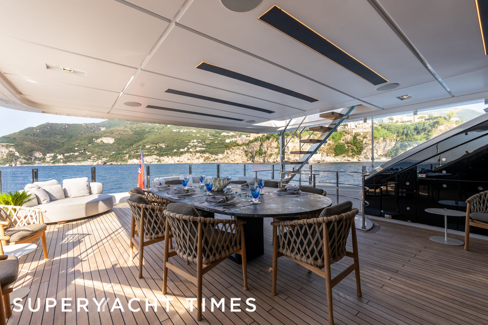 42m Custom Line yacht Asante sold