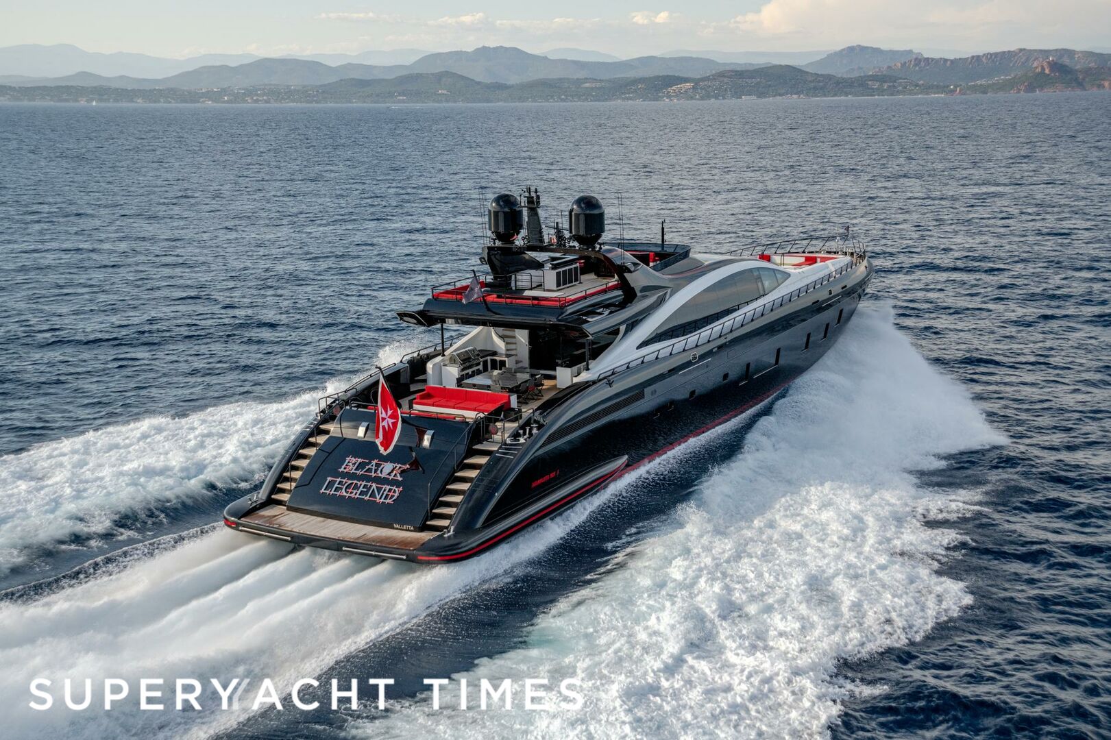 Black Legend yacht cruising 