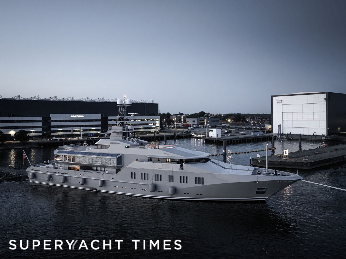 Skat yacht arrives in the Netherlands for refit