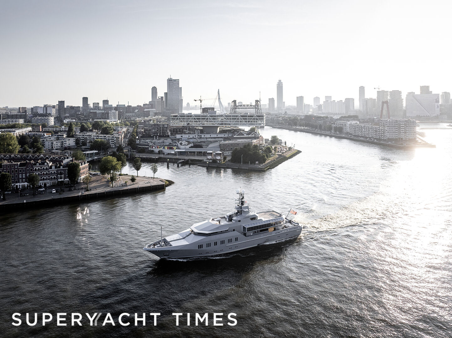 Skat yacht arrives in the Netherlands for refit
