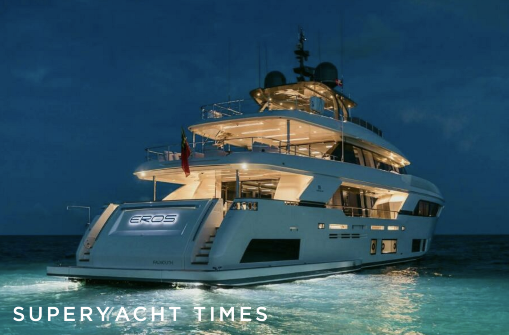 Eros yacht anchored