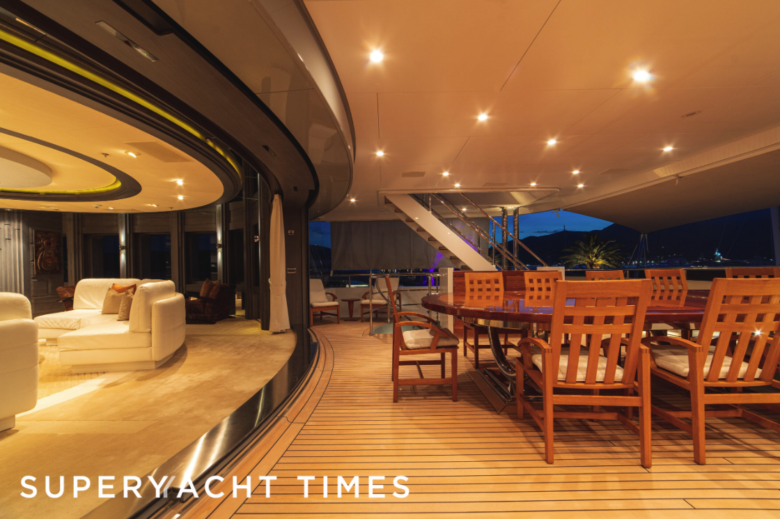 Trident yacht deck