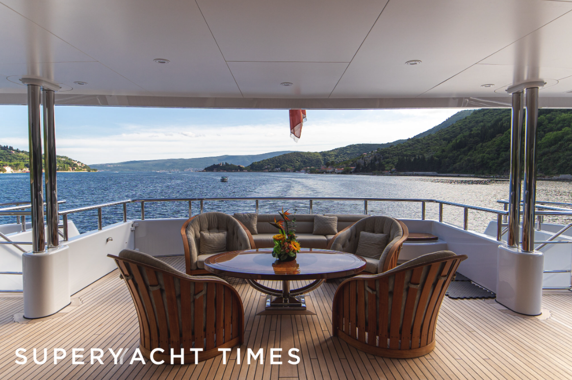 Trident yacht deck