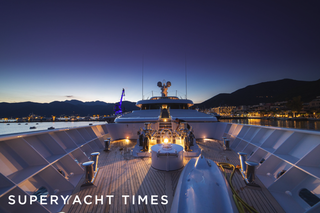 Trident yacht deck