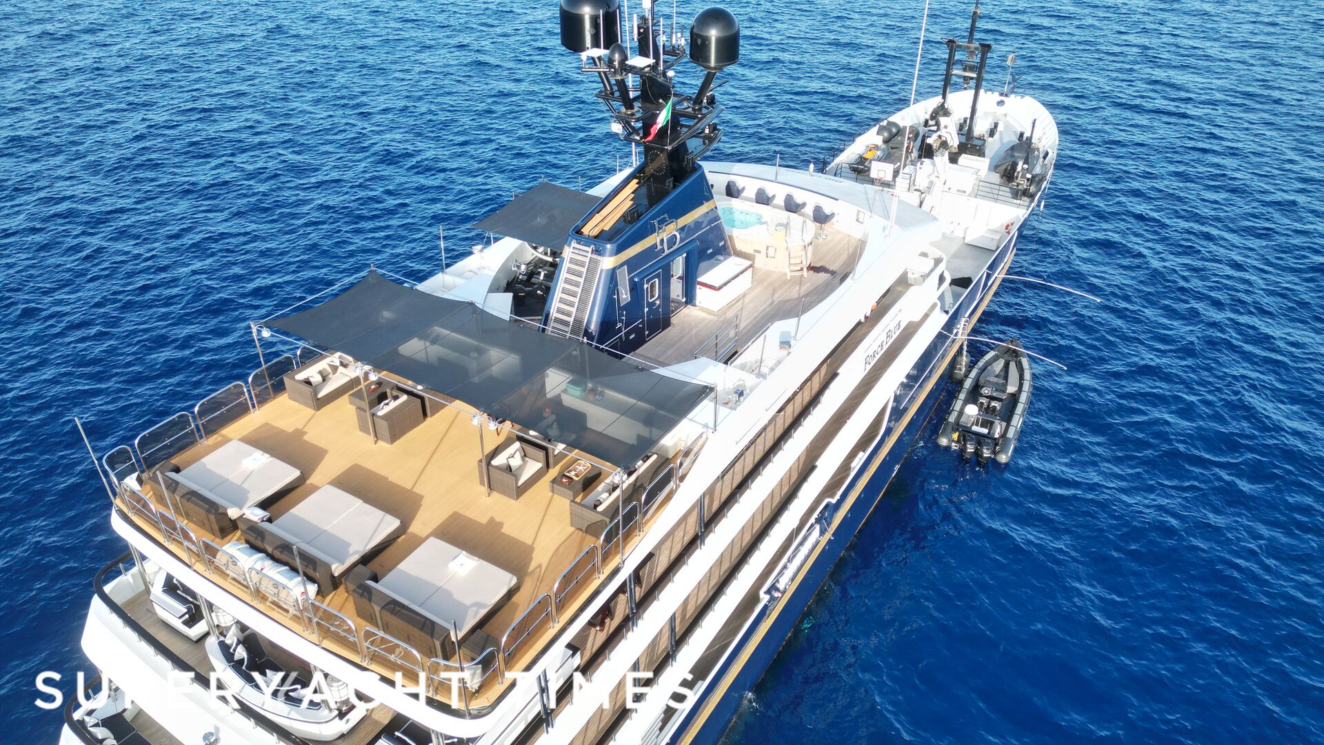 Force Blue yacht deck
