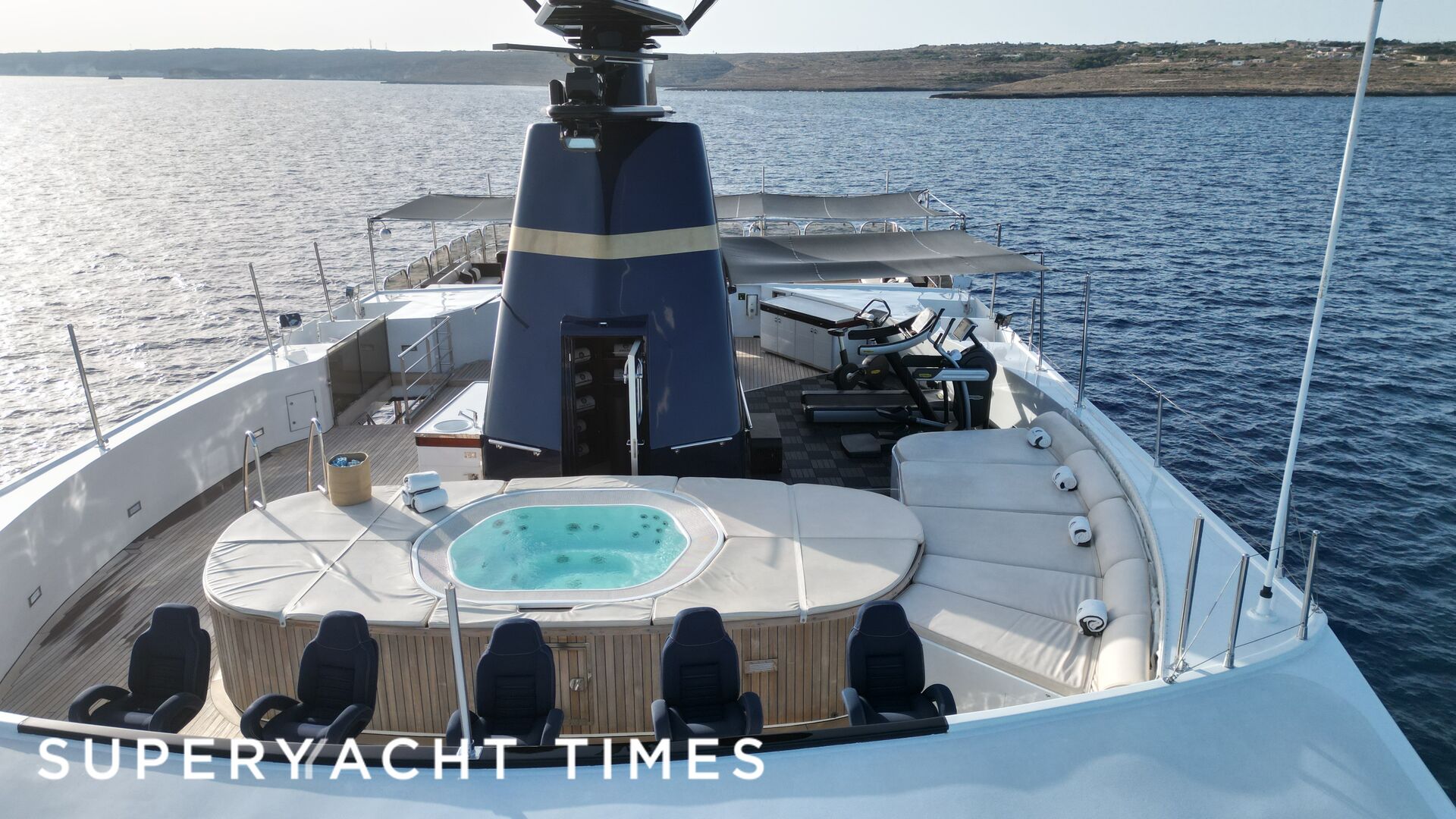Force Blue yacht deck