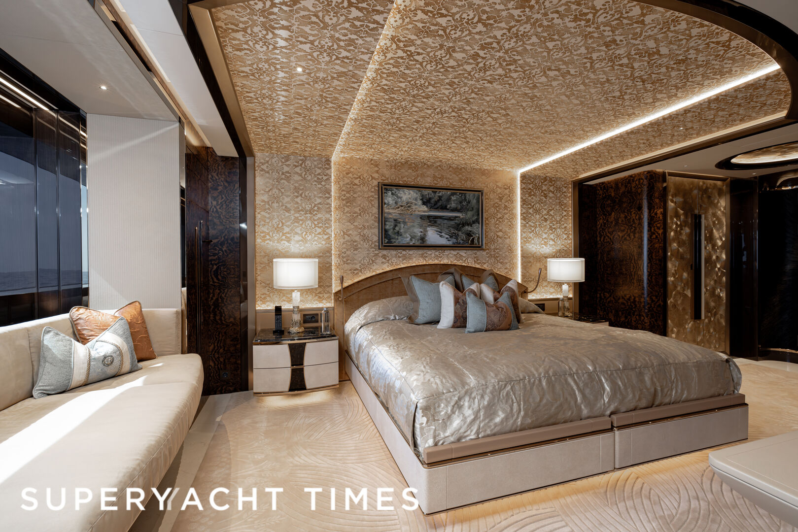 Onboard the 122m Lürssen superyacht Kismet