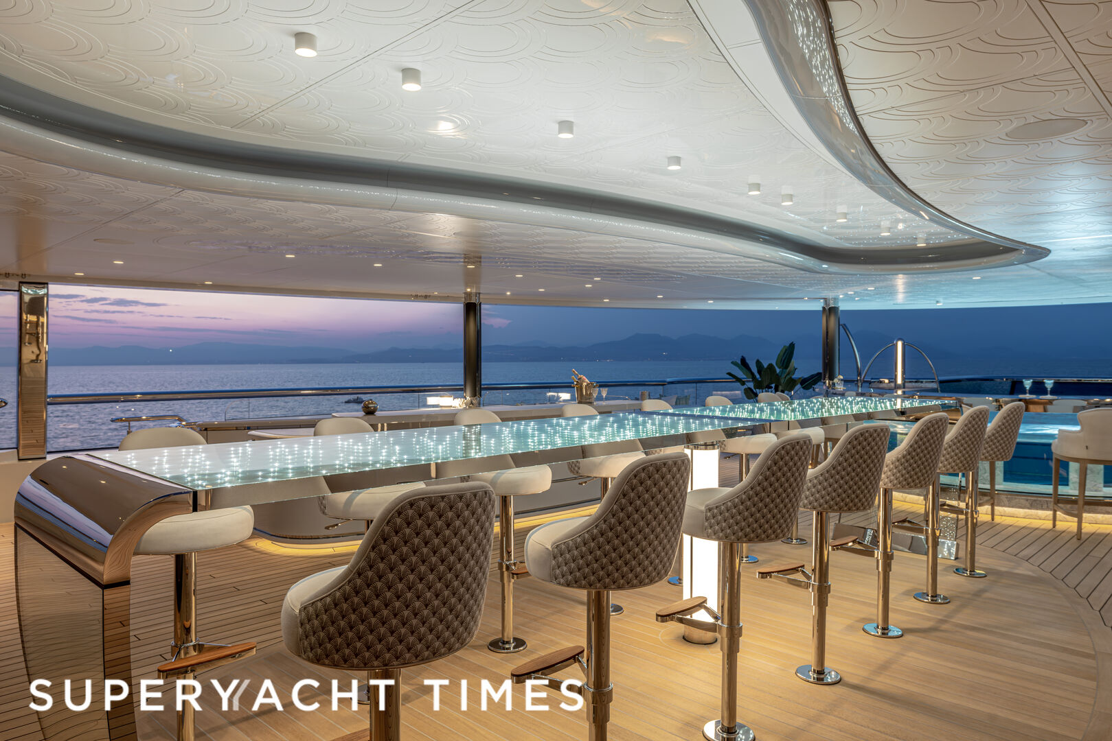 Onboard the 122m Lürssen superyacht Kismet